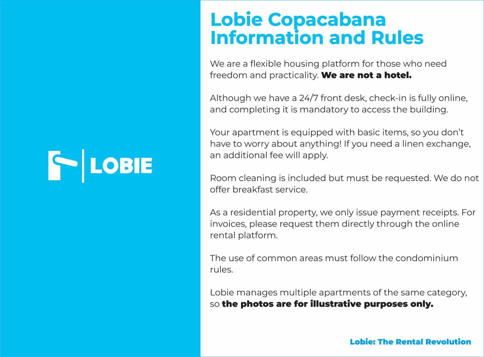 Lobie Copacabana Apartment Rio de Janeiro Exterior photo
